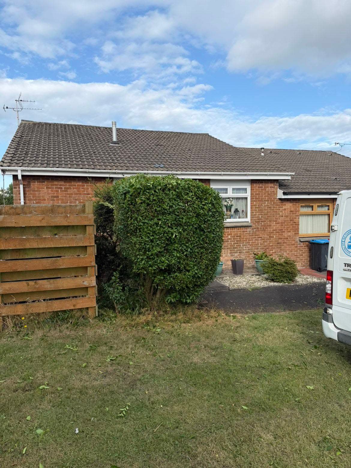 Neatly shaped garden hedge after cutting by RML Ground Maintenance