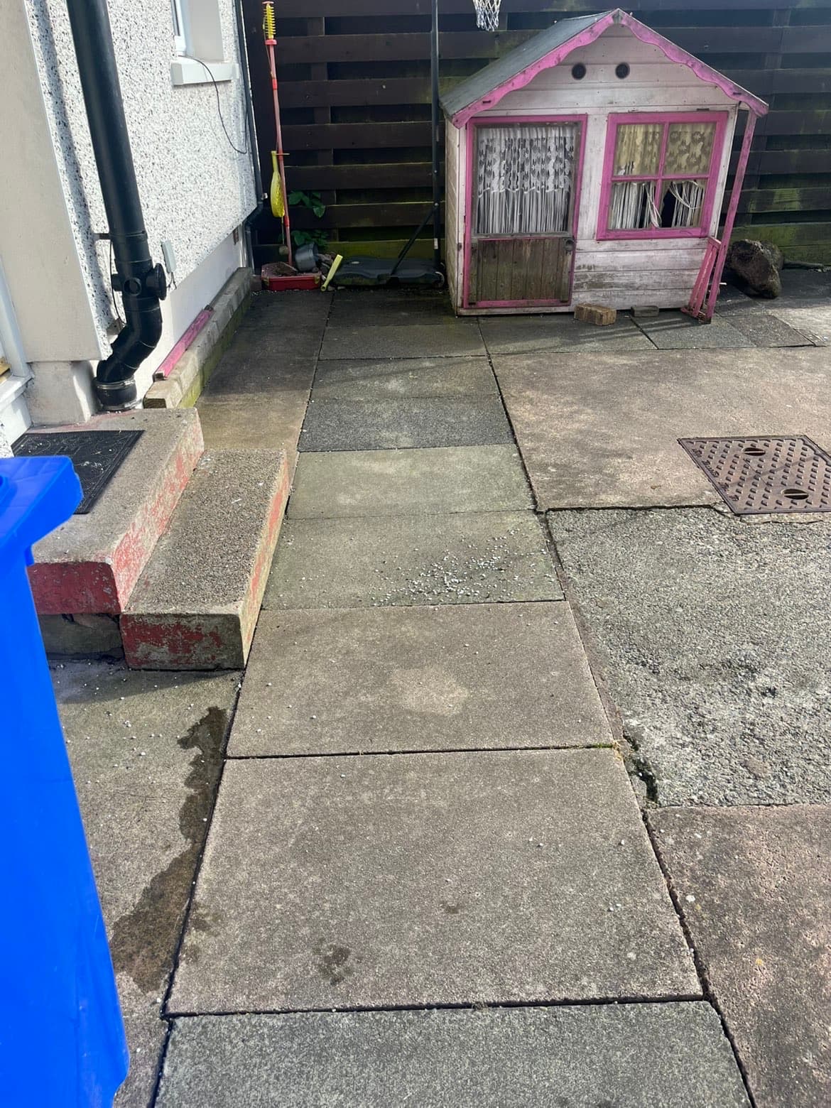 Patio cleaning completed by RML Ground Maintenance in Dumfries