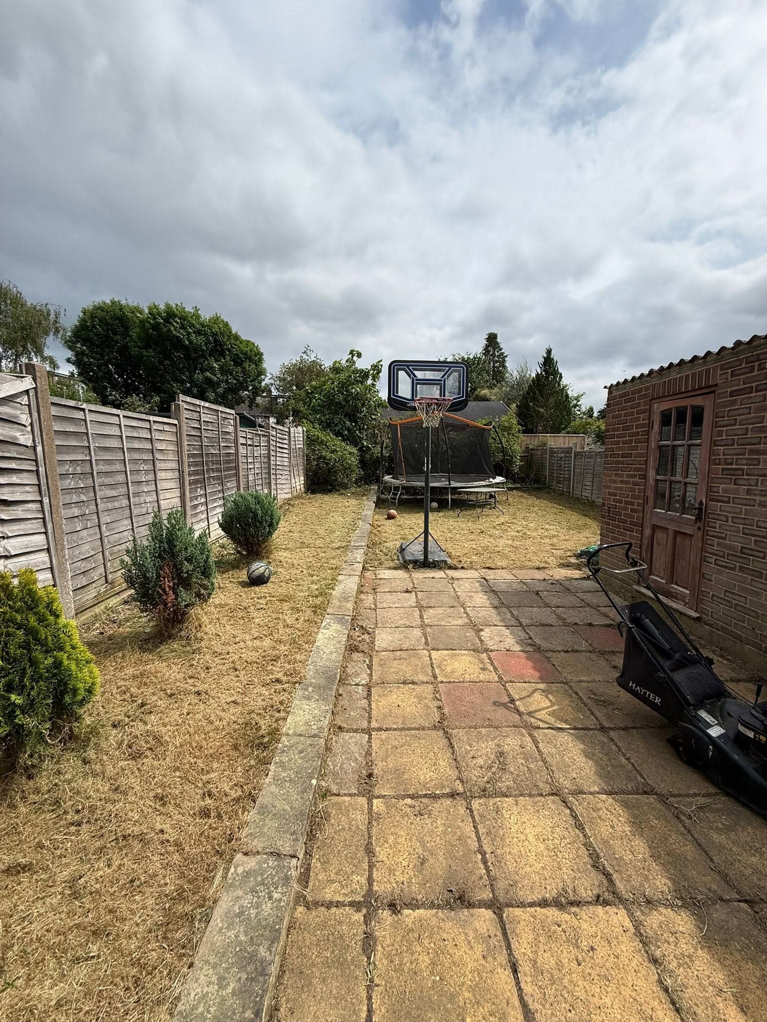 Lawn after cutting