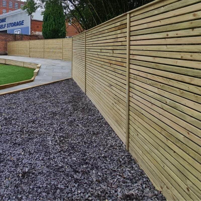 Garden fencing installation completed by RML Ground Maintenance in Dumfries and Galloway